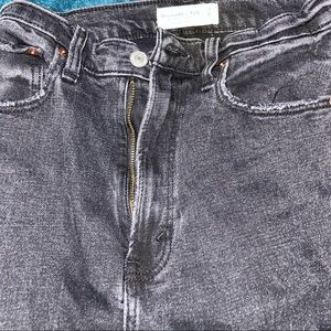 Distressed black jeans